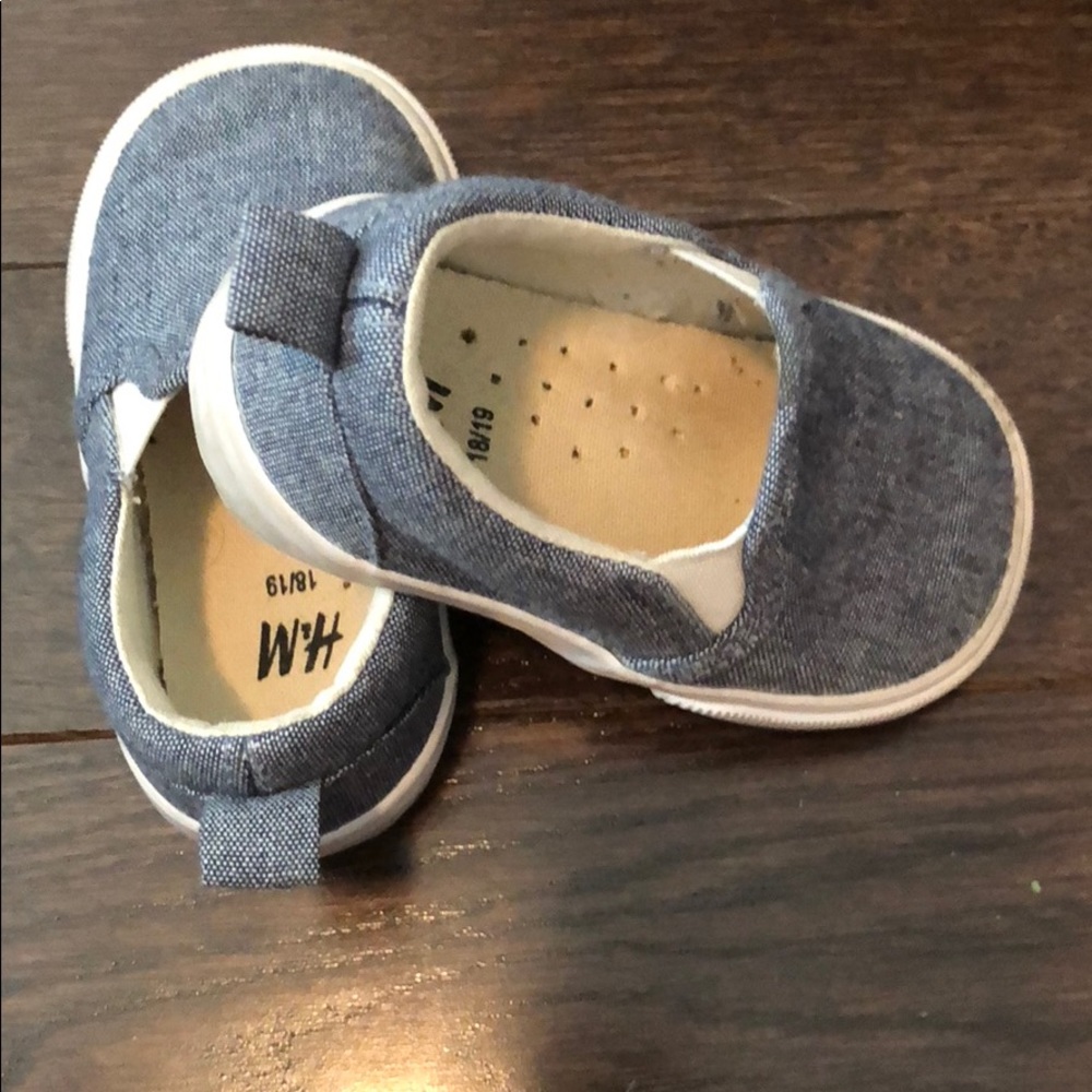 Denim slip on sneakers for kids